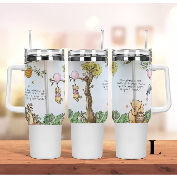Custom Disney Winnie the Pooh tumbler Brand new 40 oz double wall stainless trav - Picture 15 of 15